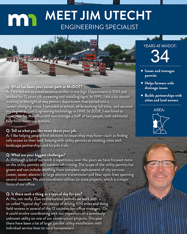 Q&A feature with Jim Utecht, engineering specialist